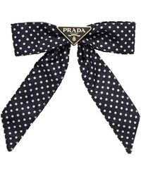 Prada - Printed Re-Nylon Hair Clip - Lyst