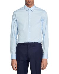 Sandro - Seamless Stretch Button Up Shirt - Lyst