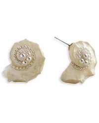 BaubleBar - Santana Shell Statement Stud Earrings - Lyst