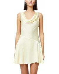 French Connection - Oona Satin Asymmetric Mini Dress - Lyst