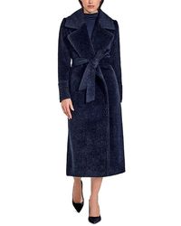 Sentaler - Boucle Notch Collar Wrap Coat - Lyst