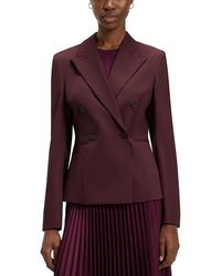 BOSS - Jiamia Double Breasted Peak Lapel Blazer - Lyst