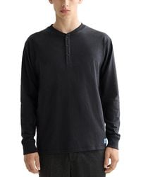 Scotch & Soda - Slub Relaxed Fit Henley Tee - Lyst