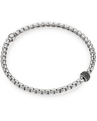 Fope - 18K Eka Diamond Rondelle Box Link Flex Bracelet - Lyst