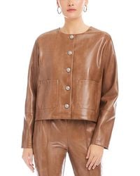 Fifteen Twenty - Kaylyn Faux Leather Jacket - Lyst