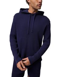ATM - Waffle Knit Long Sleeve Hoodie - Lyst