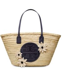 ella basket weave tote bag