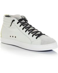 P448 Skate High Top Trainers - White