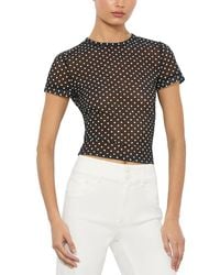 Alice + Olivia - Tess Crewneck Tee - Lyst