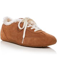 Rag & Bone - Retro Runner Slim Suede Shearling Lined Sneakers - Lyst