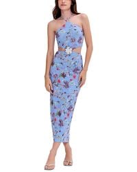 PATBO - Lily Flower Halter Neck Dress - Lyst