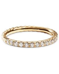 David Yurman - 18K Cable Collectibles Ring With Diamonds - Lyst