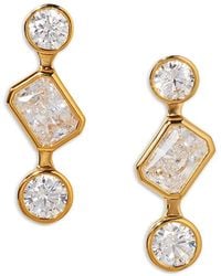 Nadri - Bklyn Cubic Zirconia Trio Drop Earrings - Lyst