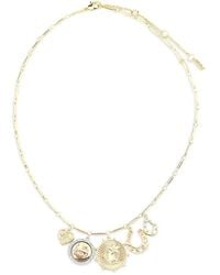 Aqua - Crystal Horseshoe Mixed Charm Statement Necklace, 17-19 - Lyst