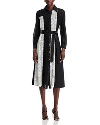 Misook - Color Blocked Lace Tailored Jacket Dress - Lyst