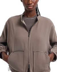 Emporio Armani - Zipped Blouson Jacket - Lyst