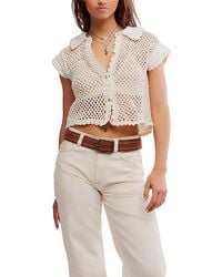 Free People - Lily Crochet Top - Lyst