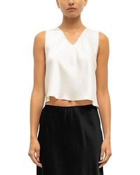 Leset - Barb V Neck Shell - Lyst