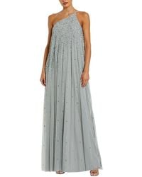 Mac Duggal - One Shoulder Embellished Trapeze A Line Gown - Lyst