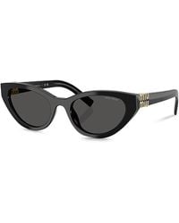 Miu Miu - Signature Butterfly Sunglasses, 54Mm - Lyst