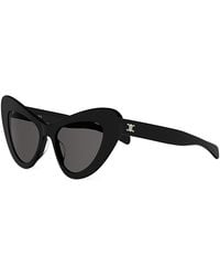 Celine - Triomphe Mini Hd Cat Eye Sunglasses, 52Mm - Lyst