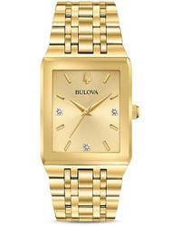 Bulova - Futuro Quadra-Tone Link Bracelet Watch, 30Mm X 45Mm - Lyst