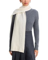 C by Bloomingdale's Cashmere - Amicale Cashmere Cable Knit Scarf - Lyst