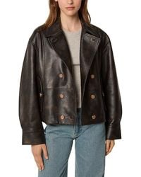 Tresser - Double Breasted Leather Jacket - Lyst