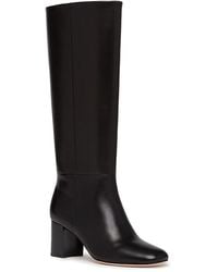 PAIGE - Katy Square Toe Tall Block Heel Boots - Lyst