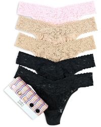 Hanky Panky - Original-Rise Thongs, Set Of 5 - Lyst
