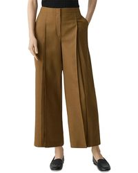 Theory - Pleated High Waist Wide Leg Pants - Lyst