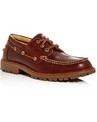 Men's Authentic Original Lug Three Eye Lace Up Boat Shoes Brown Men's Authentic Original Lug Three Eye Lace Up Boat Shoes Brown