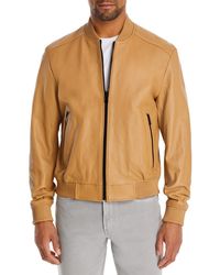 BOSS by HUGO BOSS Leather jackets for Men | Online Sale up to 50% off | Lyst