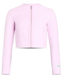 Patou - Collarless Zip Front Jacket - Lyst
