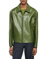 Sandro - Leather Jacket - Lyst