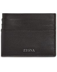 ZEGNA - Secondskin Leather Card Case - Lyst