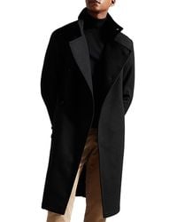 Ted Baker - Wrap Funnel Overcoat - Lyst