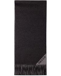 Prada - Double Cashmere Scarf - Lyst