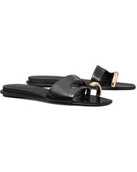 Tory Burch - Pierced Slide Sandals - Lyst