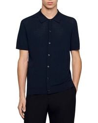 Sandro - Openwork Shirt - Lyst