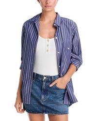 Aqua - Ribbed Button Bodysuit - Lyst