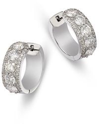 Bloomingdale's Fine Collection - Bloomingdale's Diamond Huggie Hoop Earrings - Lyst