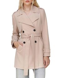 Avec Les Filles - Double Breasted Soft Trench Coat - Lyst