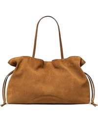Tory Burch - Ella Suede Drawstring Tote - Lyst
