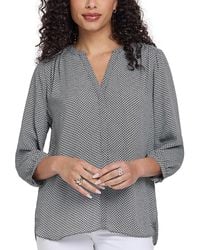 NYDJ - Pintuck Blouse - Lyst