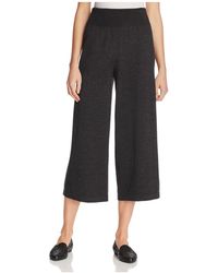 eileen fisher wide leg crop pants