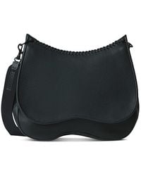 Callista - Grained Leather Saddle Bag - Lyst