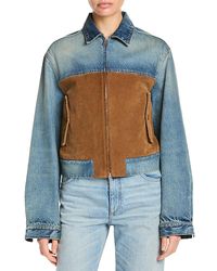 Stella McCartney - Corduroy Mix Denim Jacket - Lyst