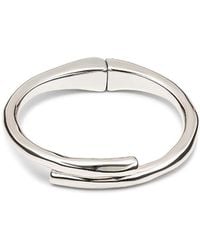 Uno De 50 - Sterling-Plated Tubular Shaped Bangle Bracelet - Lyst