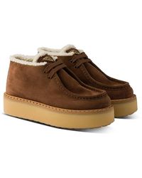 Prada - Suede Chukka Boots - Lyst